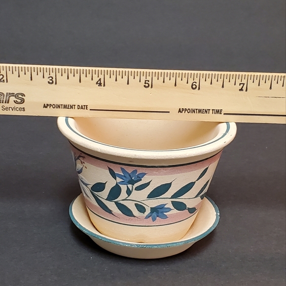 Hand Painted Flower Small Pot - Picture 6 of 7